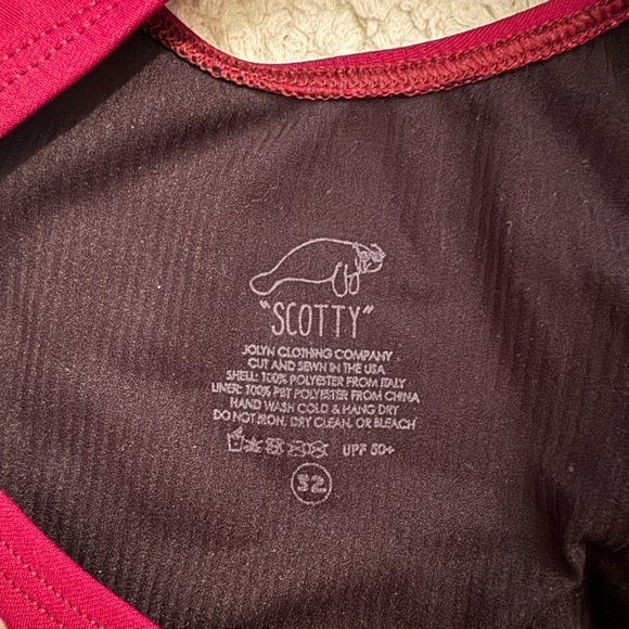 Jolyn Scotty Fixed Back One Piece Cabernet - Picture 5 of 6